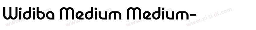 Widiba Medium Medium字体转换